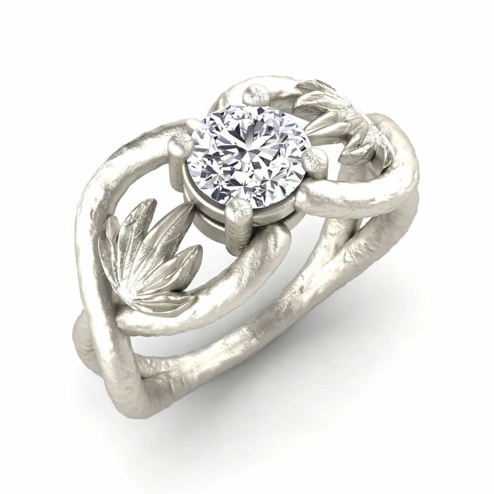 0.8 重量（克拉） Design Solitaire 鑽石 訂婚戒指 Louvenia