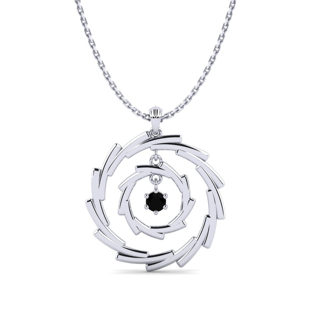 Diamante Negro Colgante de Mujer Orcin