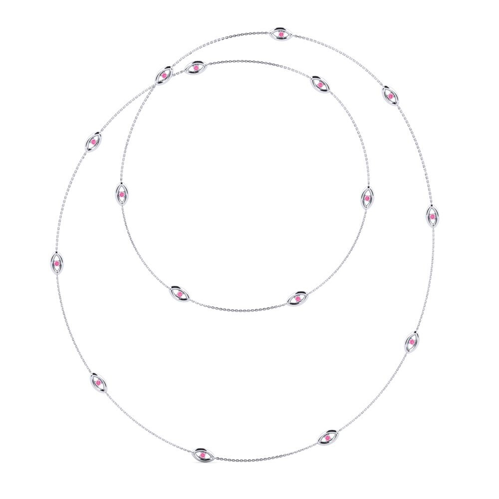 Zafiro Rosado Collar de Mujer Orlea
