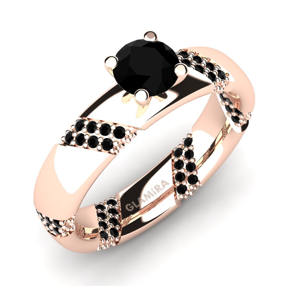 Black Diamond Engagement Ring Orlena 0.5 crt