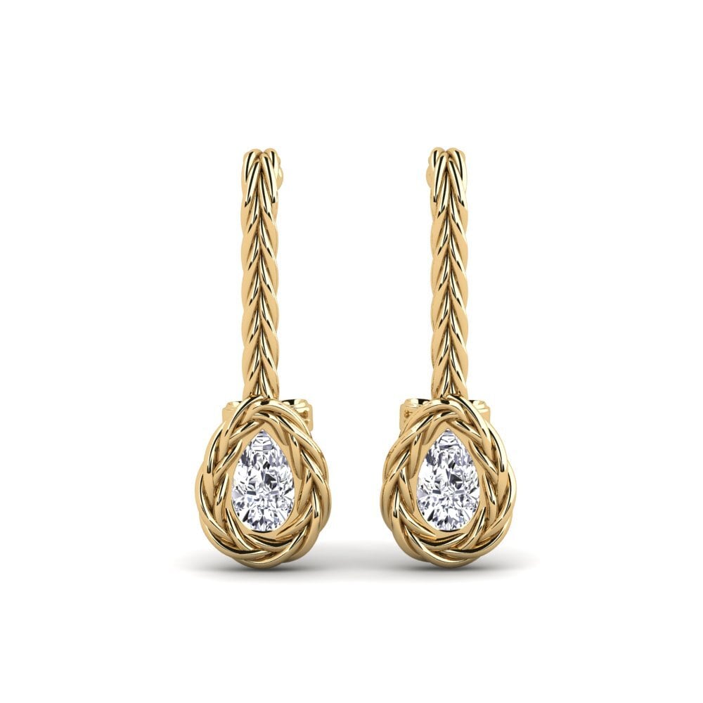 Poire Diamant Boucle d'oreille femme Ornike