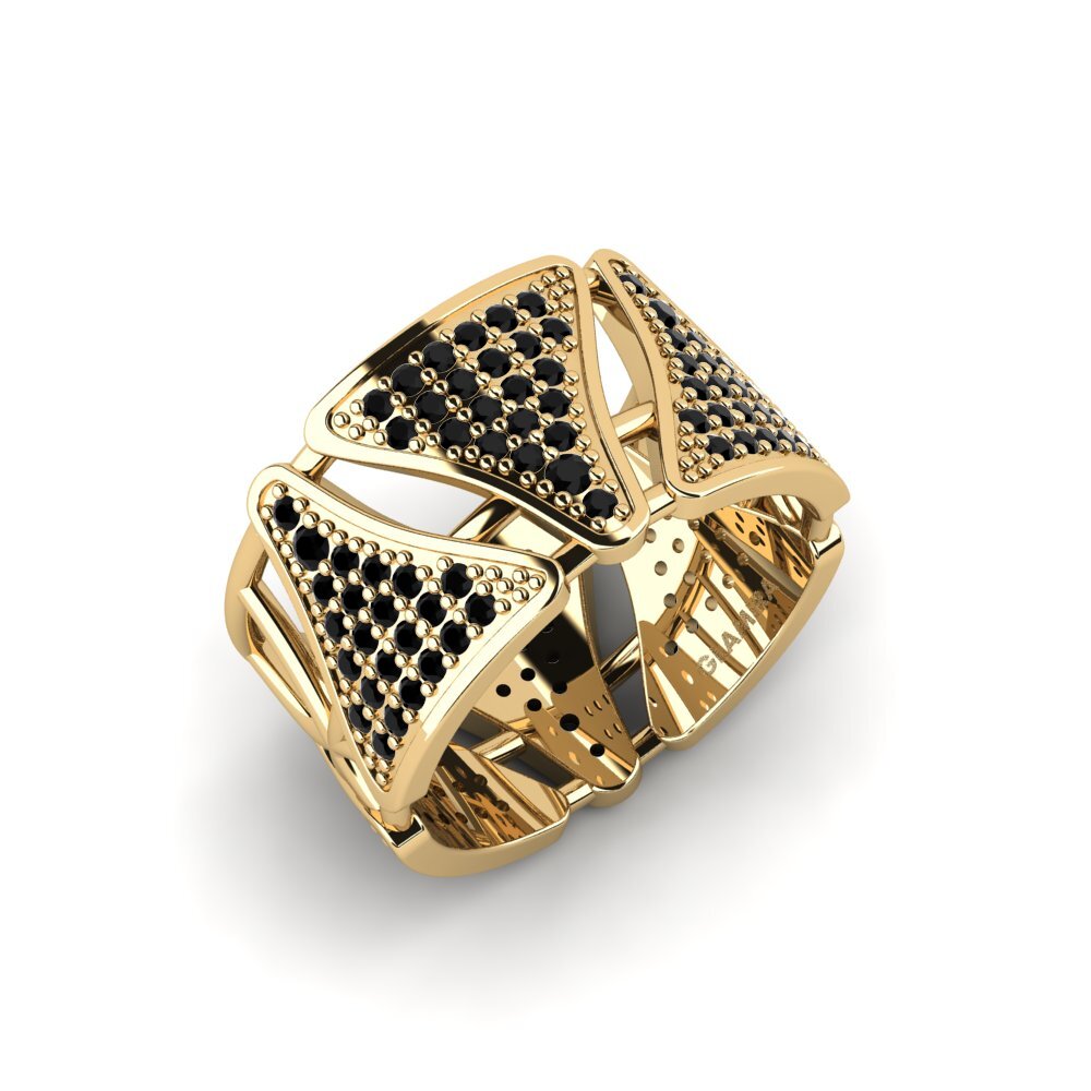 Schwarzer Diamant Ring Orring