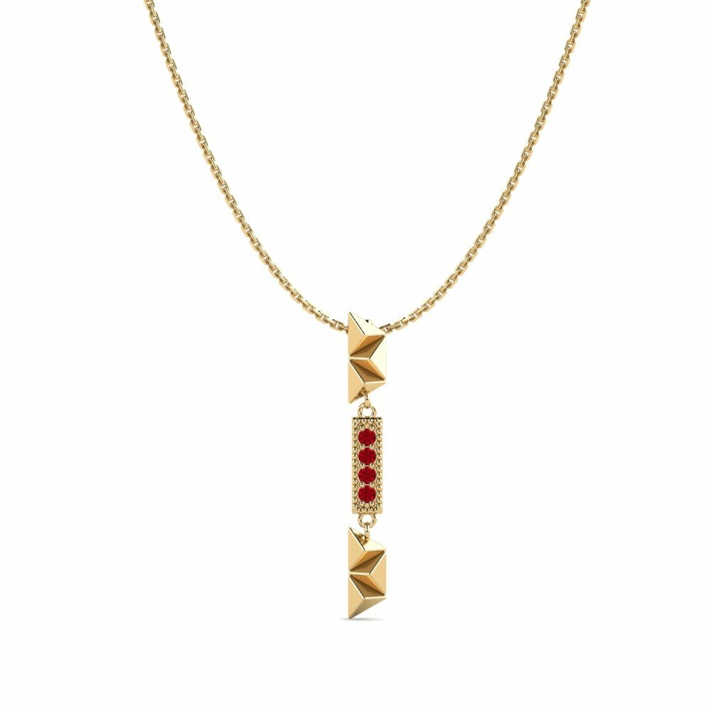 Zircone Rosso Ciondolo da donna Orsman