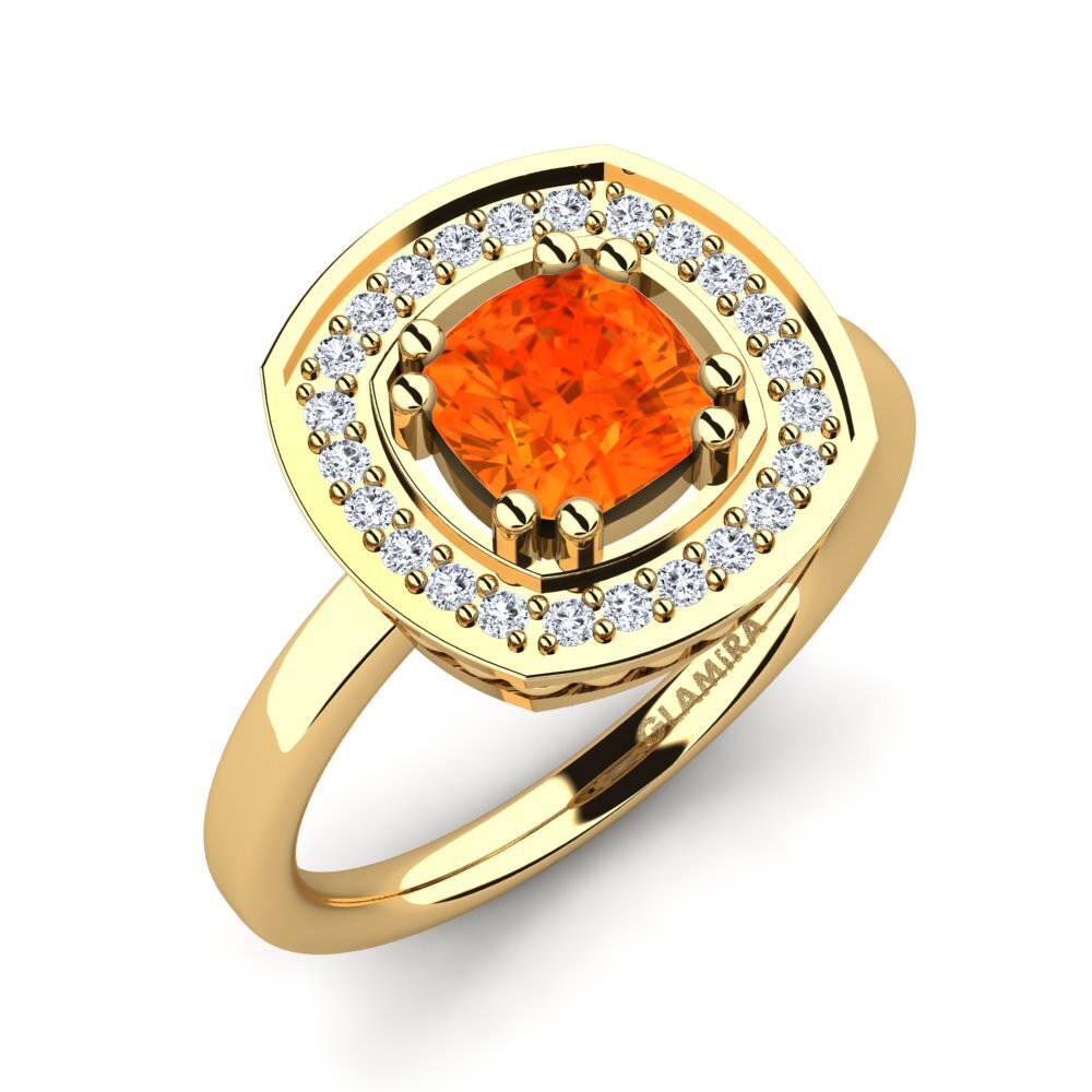 Fire Opal Engagement Ring Orva