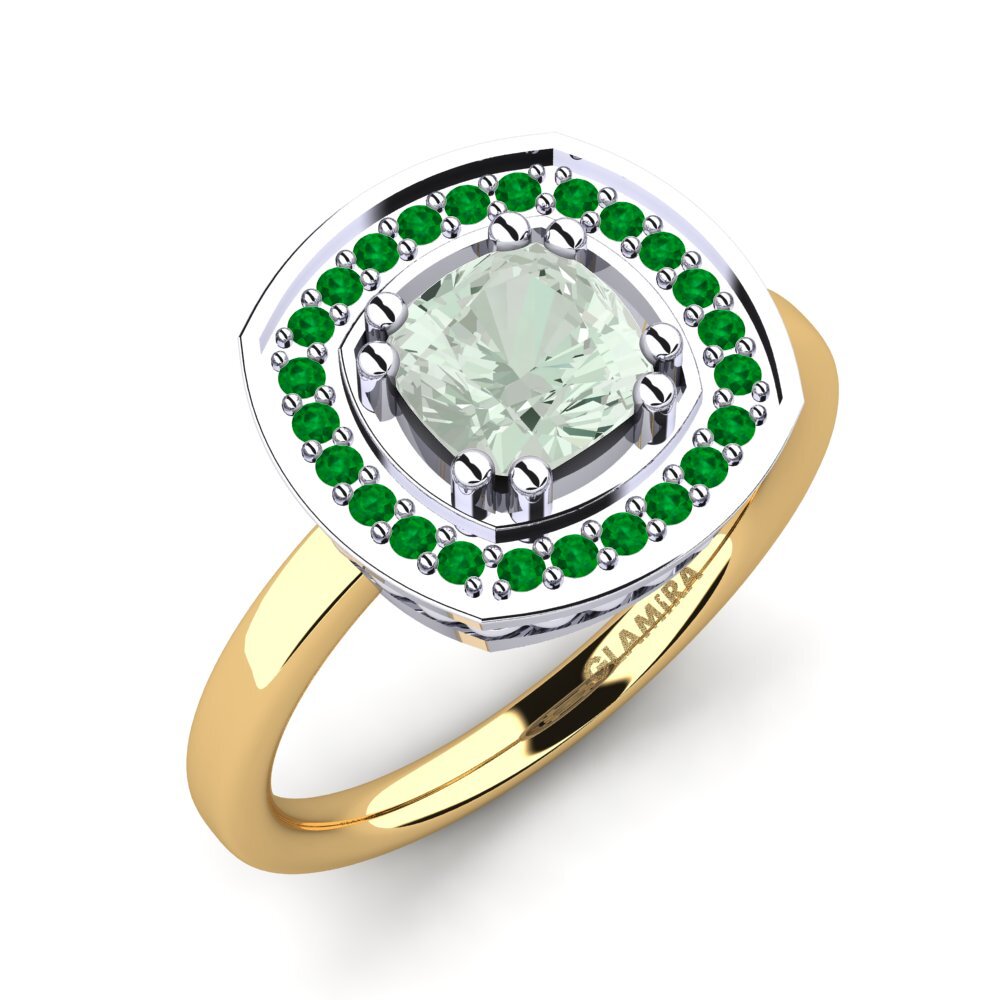 14ct Yellow & White Gold Engagement Ring Orva