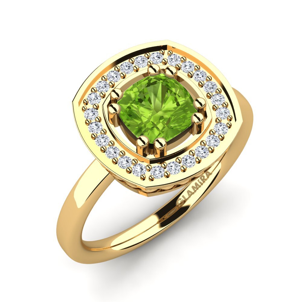 Peridot Engagement Ring Orva