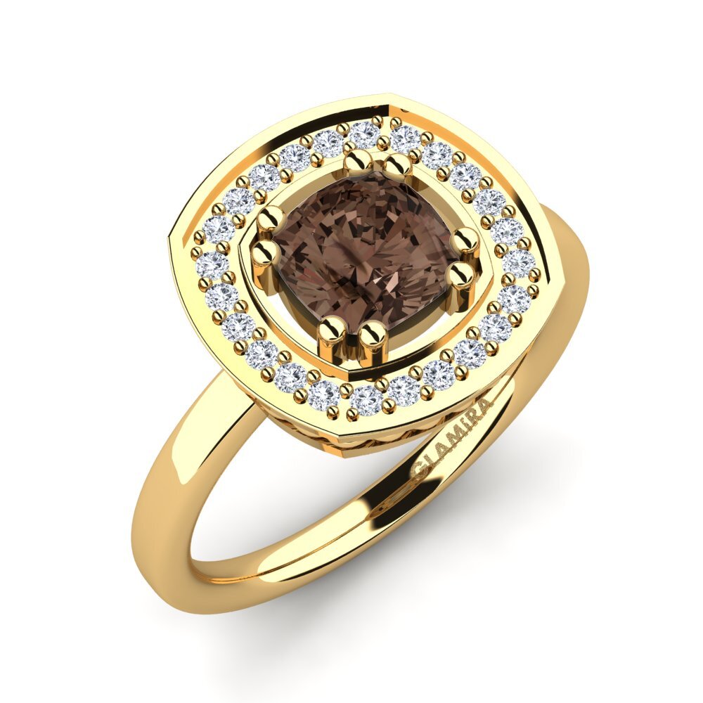 Smoky Quartz Engagement Ring Orva