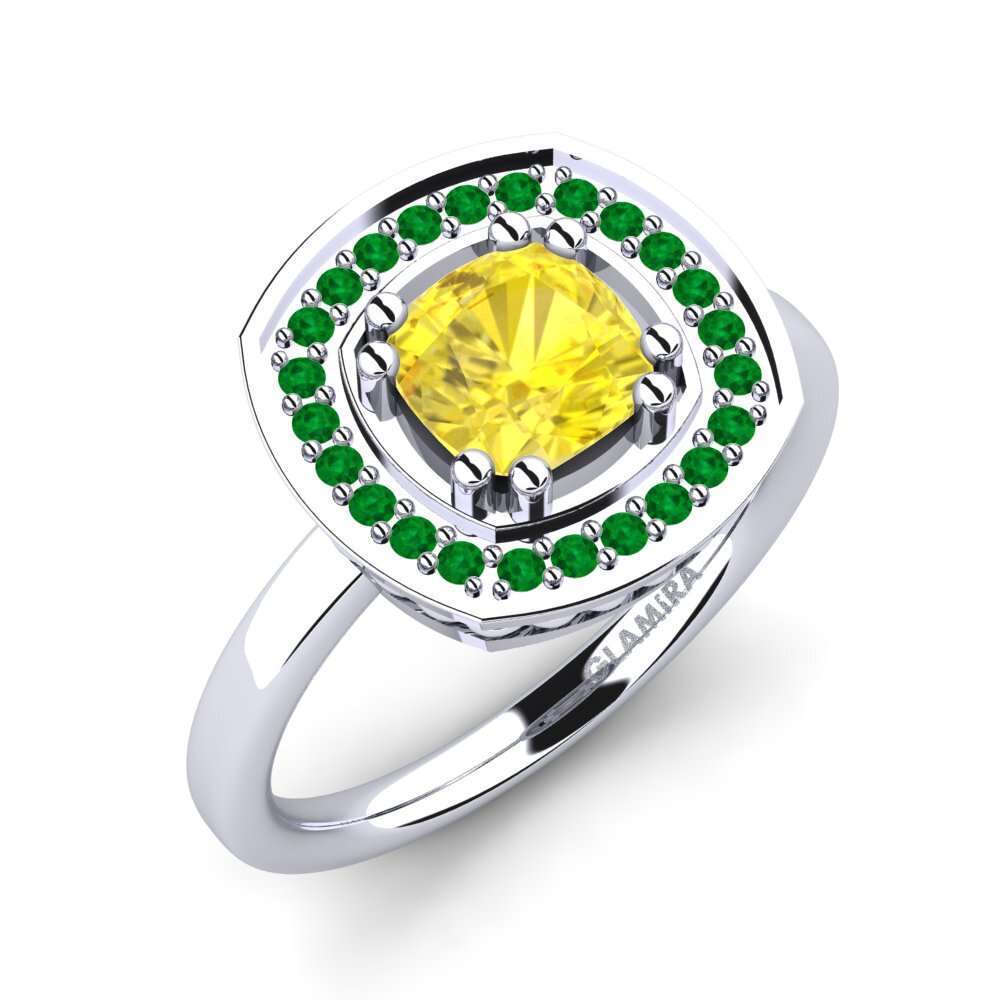 14k White Gold Engagement Ring Orva