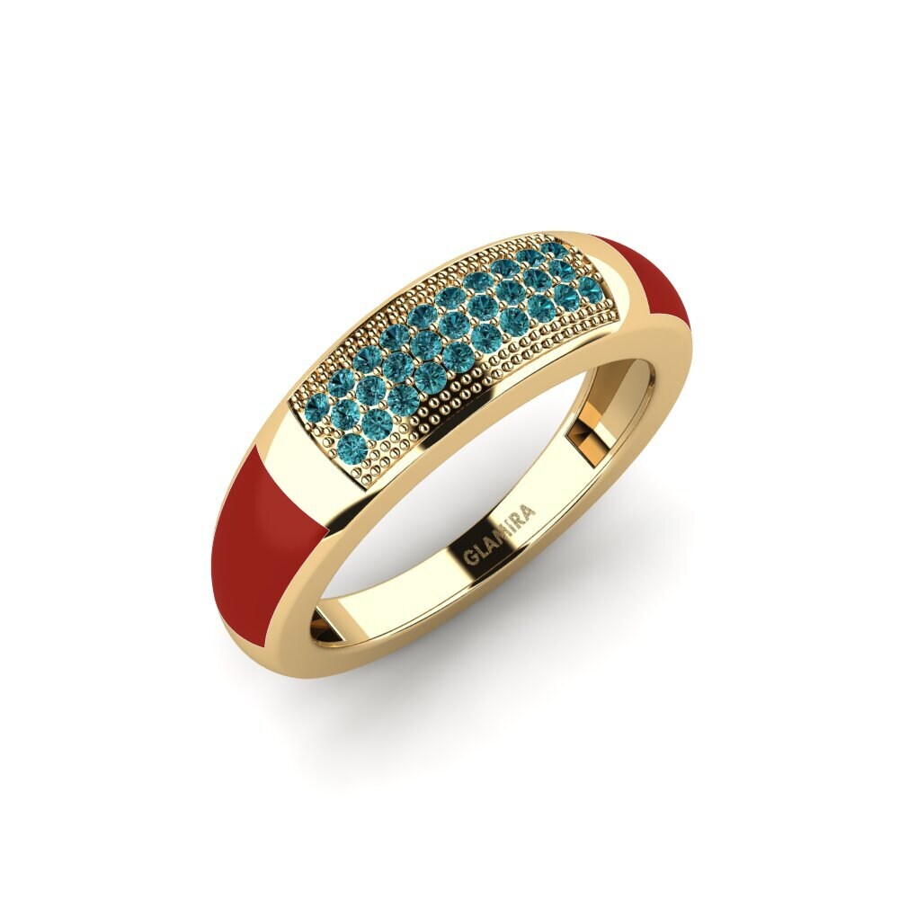 Blauer Diamant Ring Osceu