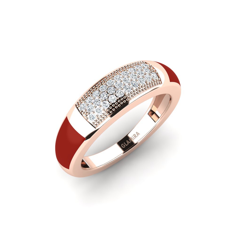 Rotgold 585 Ring Osceu
