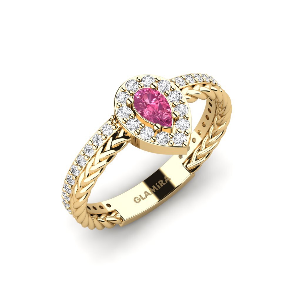 Pink Tourmaline Engagement Ring Osimiri