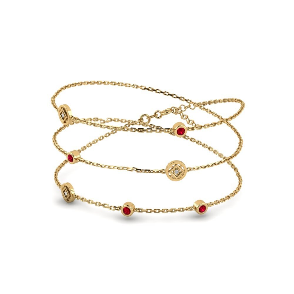 Red Zirconia Women's Necklace Oska