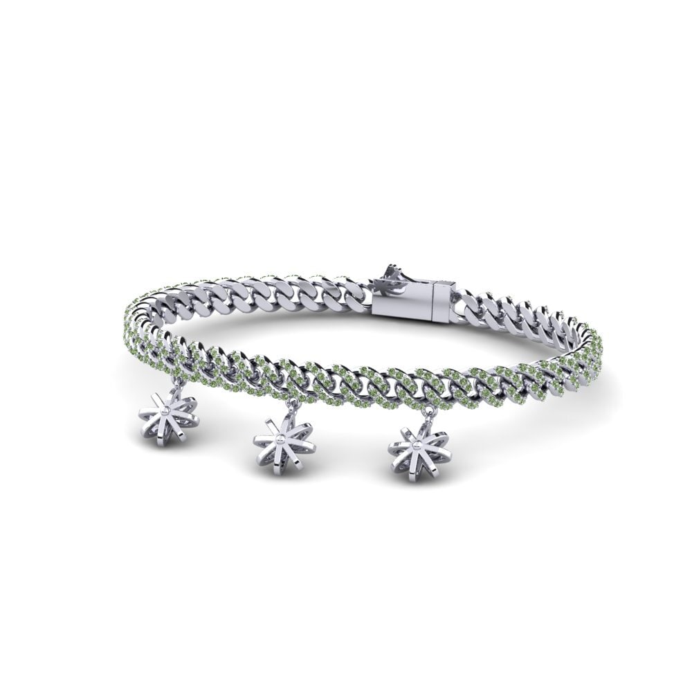 Diamante Verde Pulsera de Mujer Osnerp