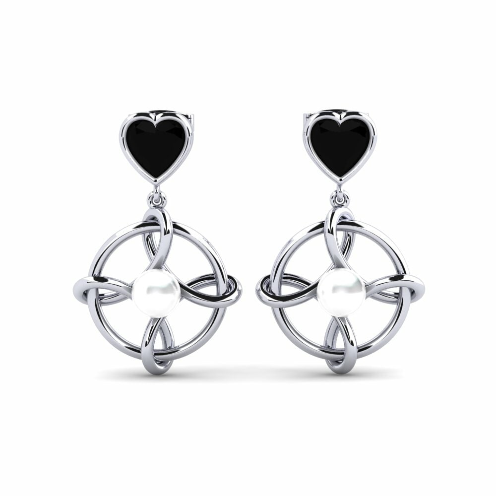 Heart Black Diamond Women's Earring Osservare