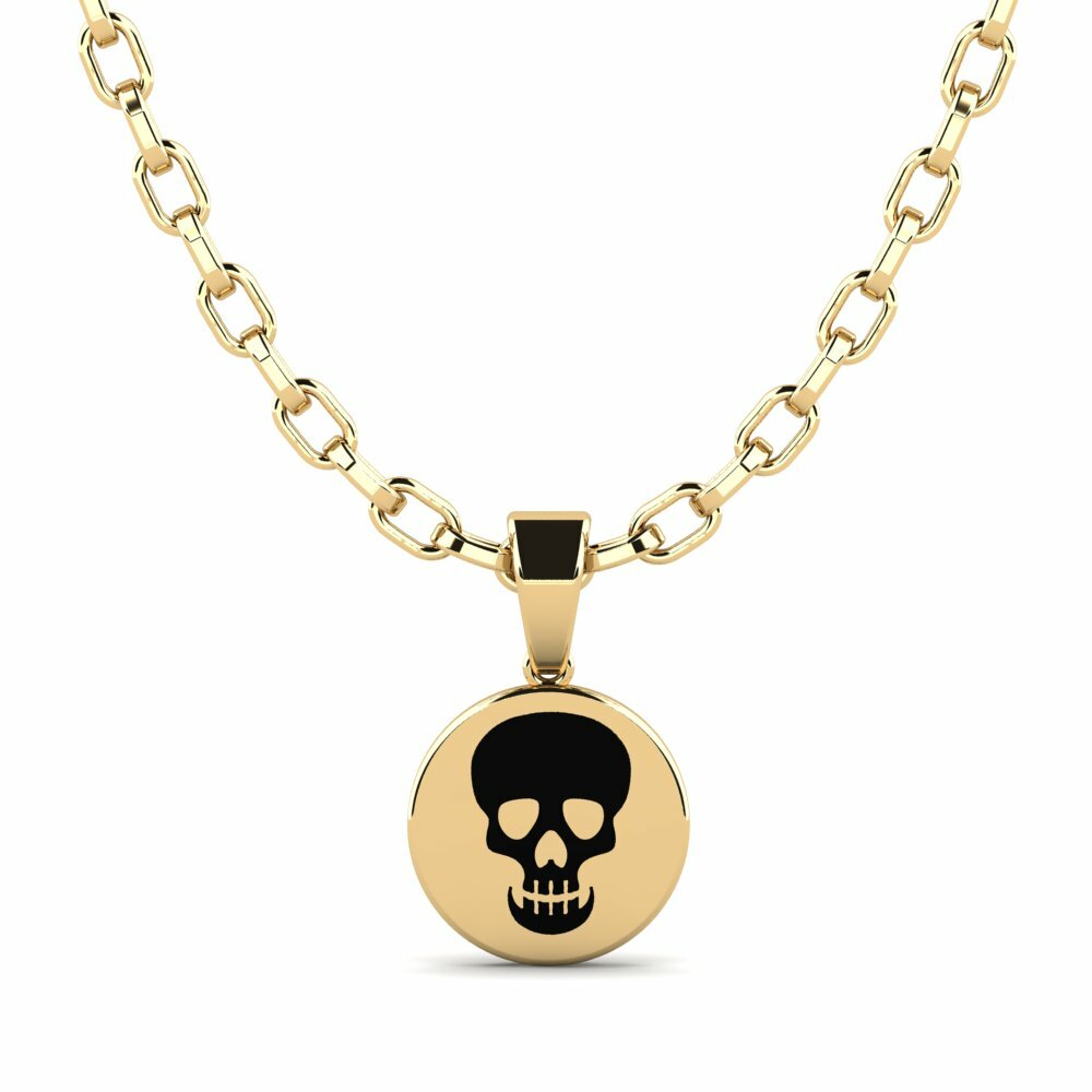 Or Jaune 9k Pendentif pour homme Osseus
