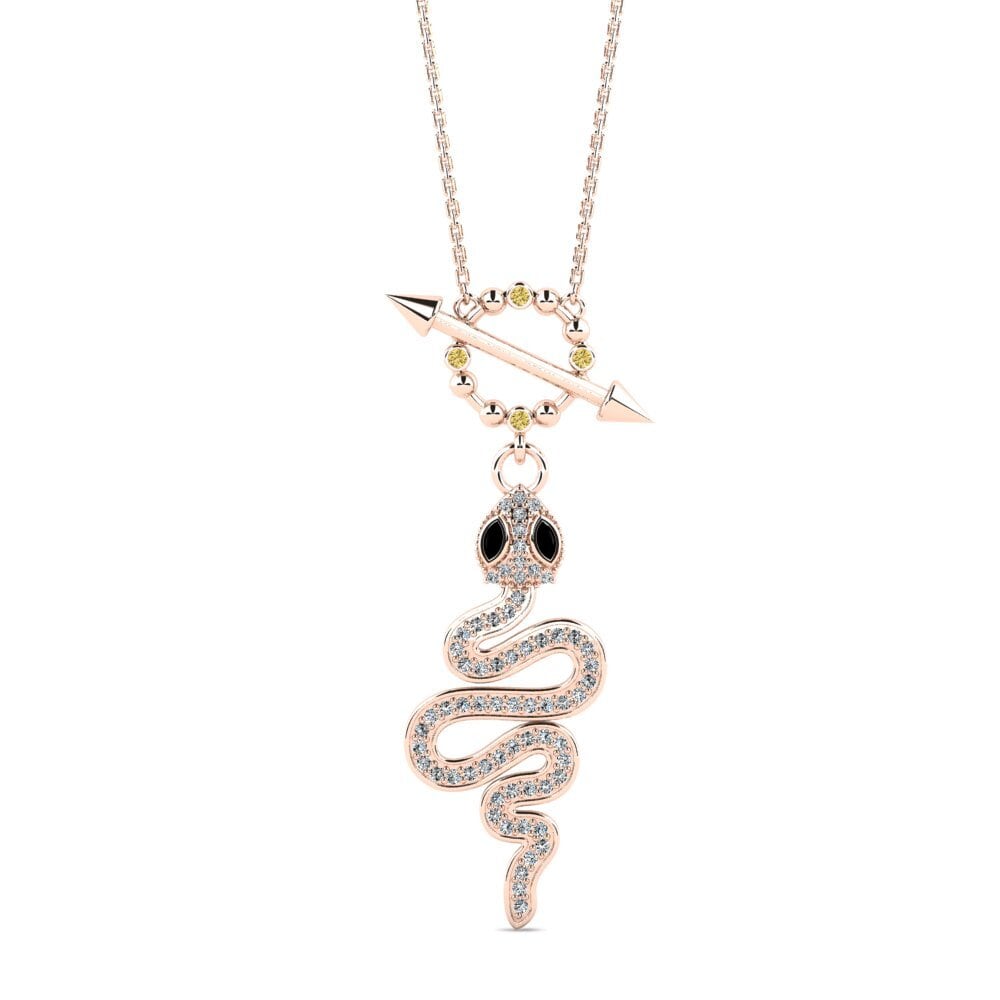 Animals Yellow Diamond Necklaces