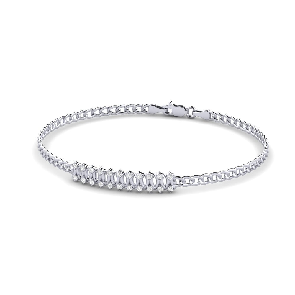 950 Palladium White sapphire Men's Bracelet Ostroff