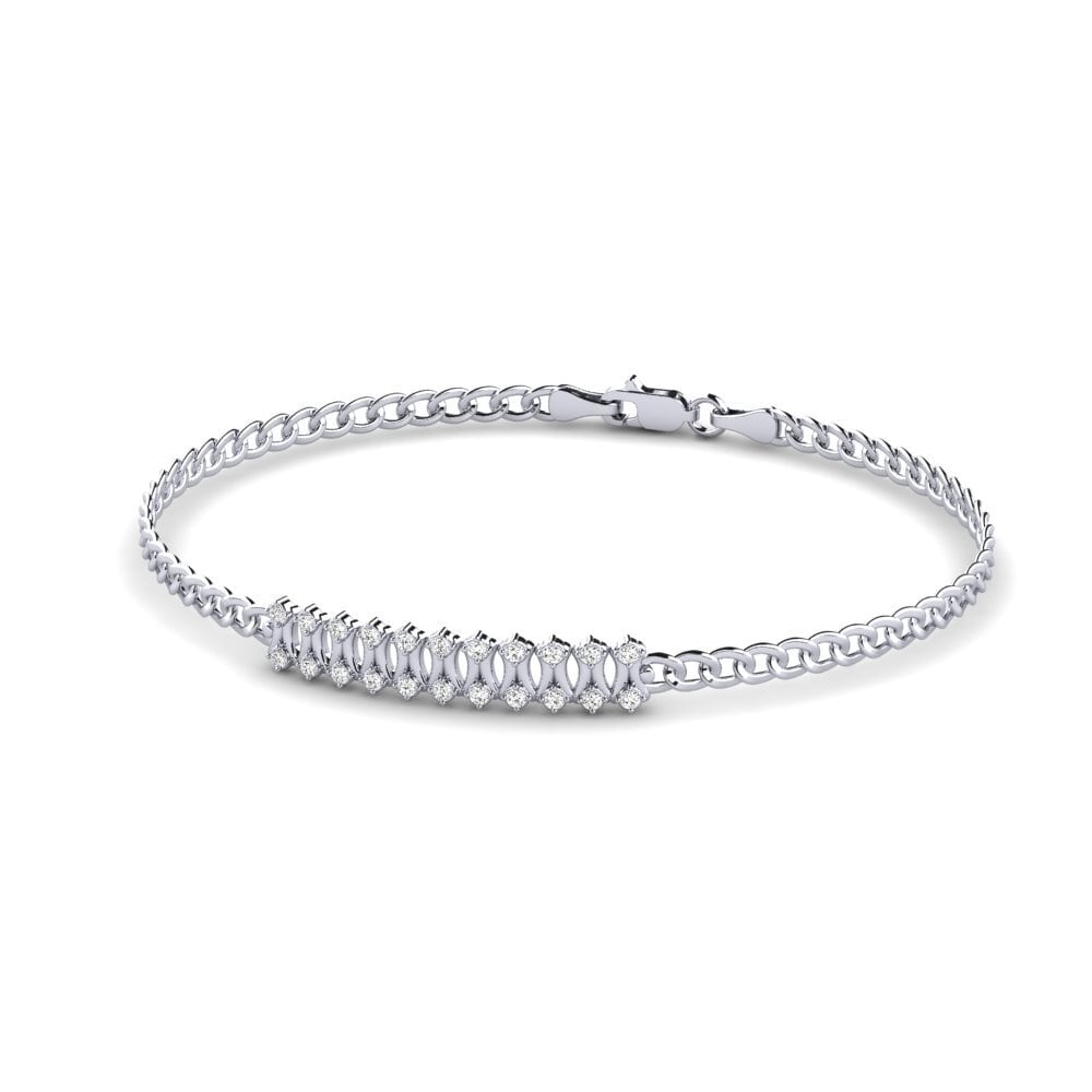 950 Platinum Moissanite Men's Bracelet Ostroff