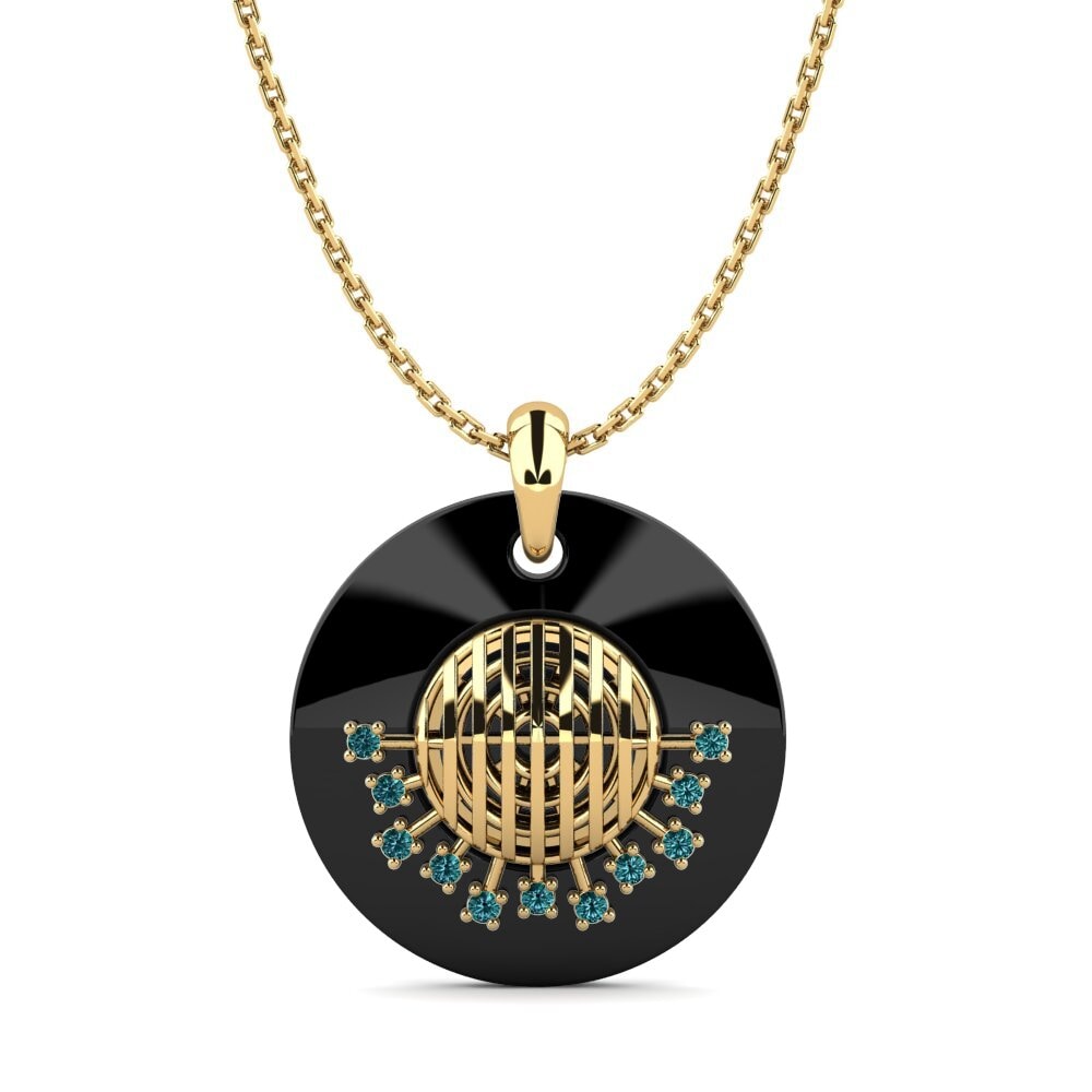 Diamante Azul Colgante de Mujer Osvaldoeg