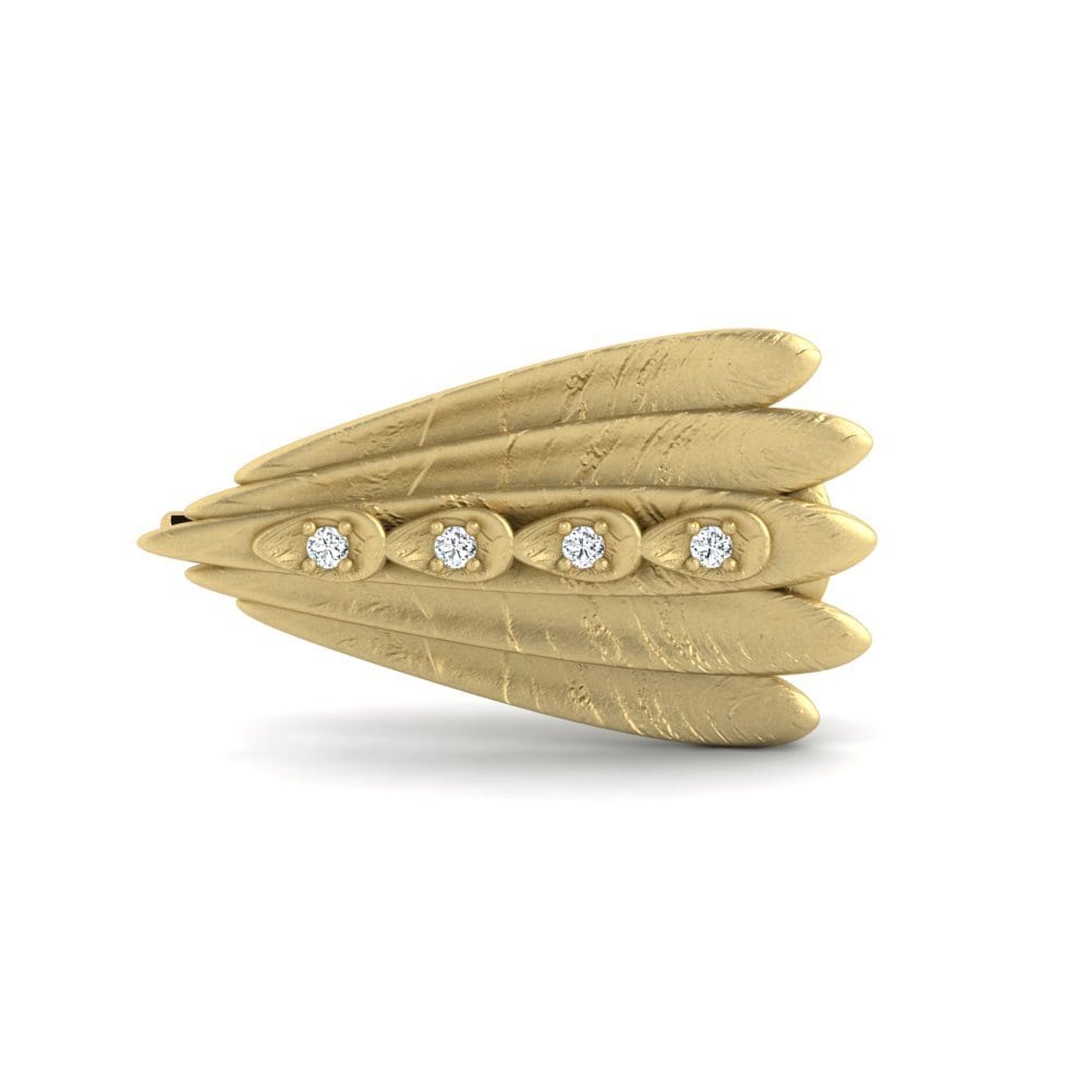 9ct Yellow Gold Brooch Oswalt