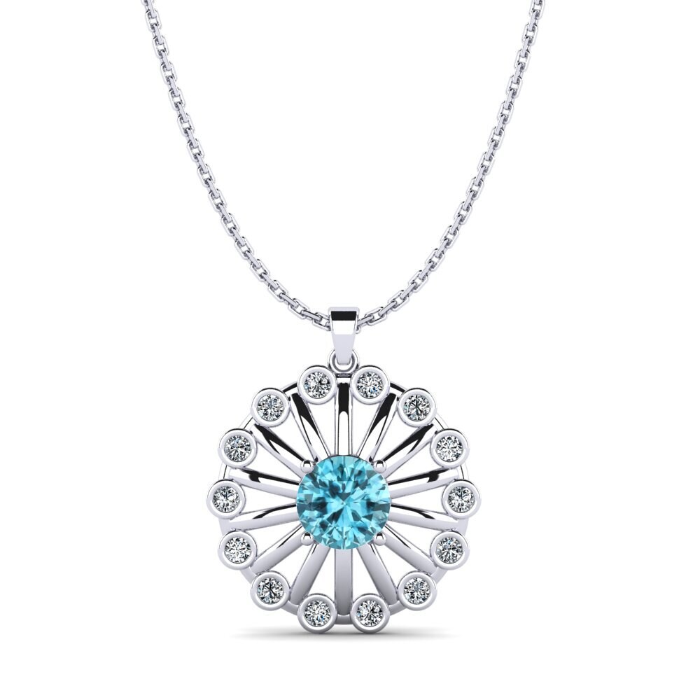 Blue Zircon Women's Pendant Otello