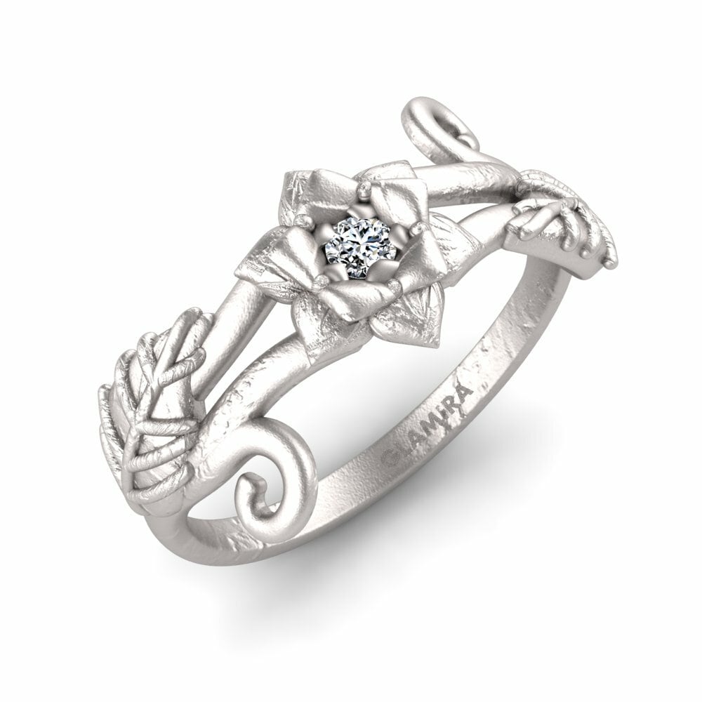 White Silver Ring Otendl
