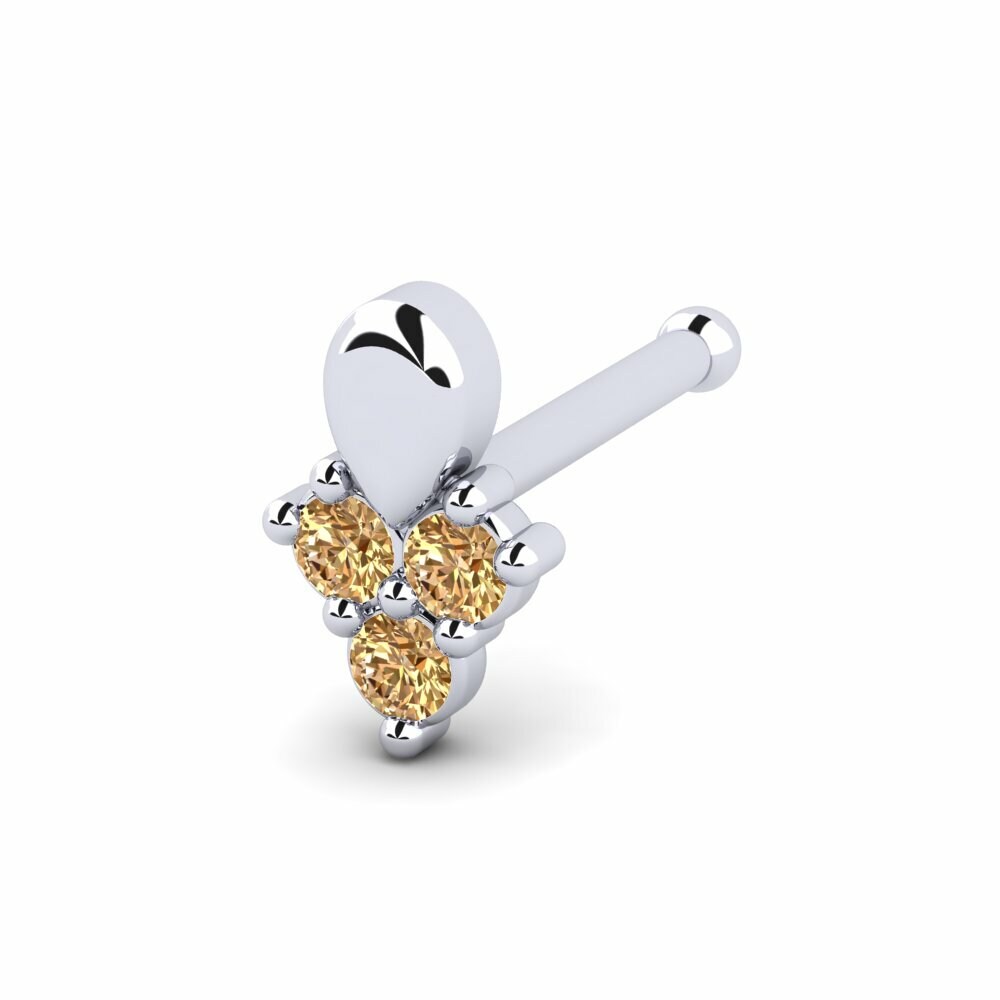 Bruine Diamant Neus Pin Othello