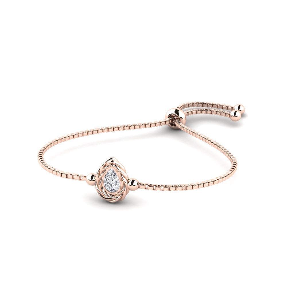 Or rose 14k Diamant Bracelet pour femme Otillie
