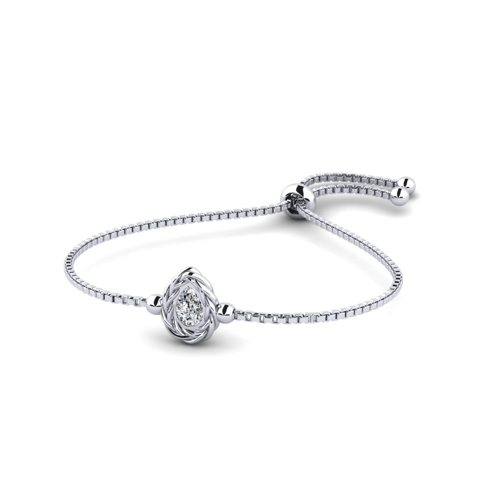 Palladium 950 Zircone Bracelet pour femme Otillie