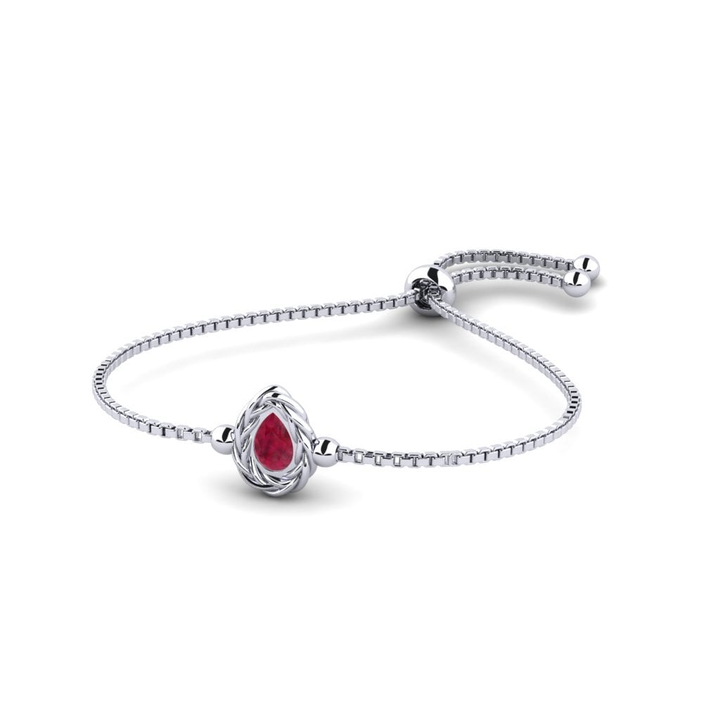Palladium 950 Rubis Bracelet pour femme Otillie