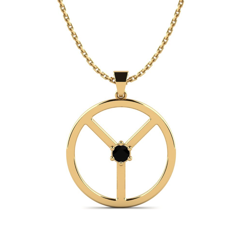 Diamante Negro Colgante de Mujer Ottawa