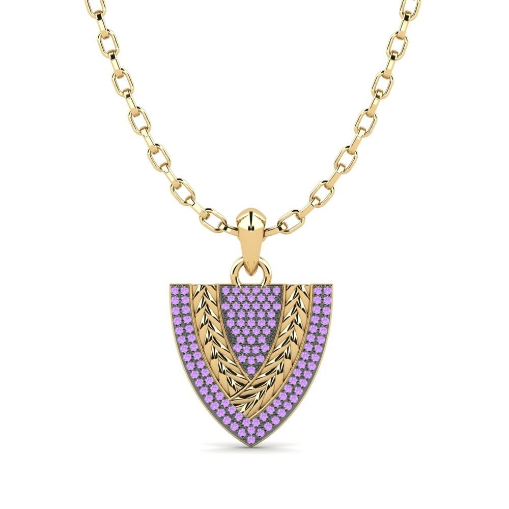 Améthyste Pendentif pour homme Ouistreham