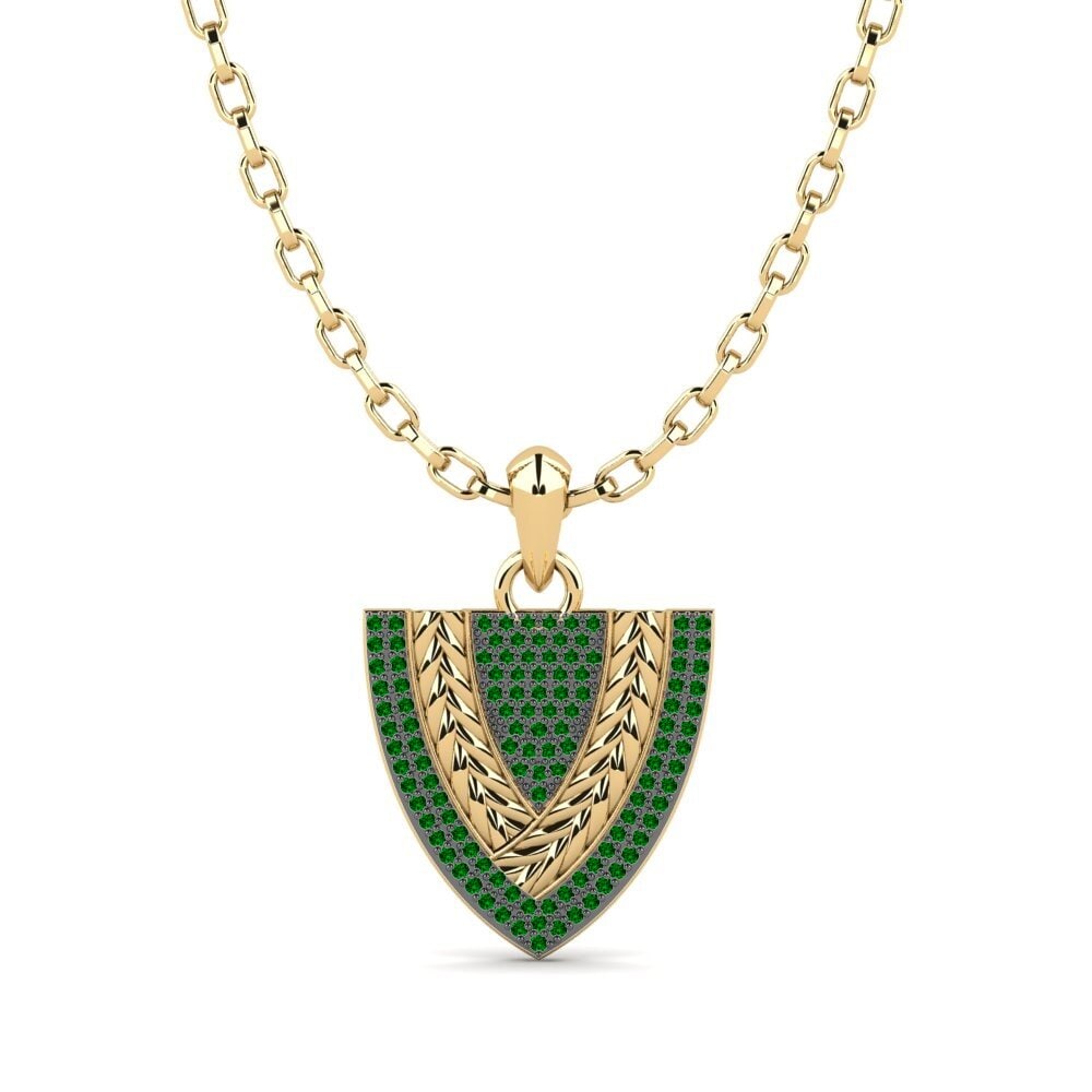 Circonita Verde Colgante para hombre Ouistreham