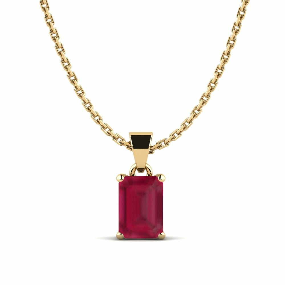 Ruby Women's Pendant Outen 1.02 crt