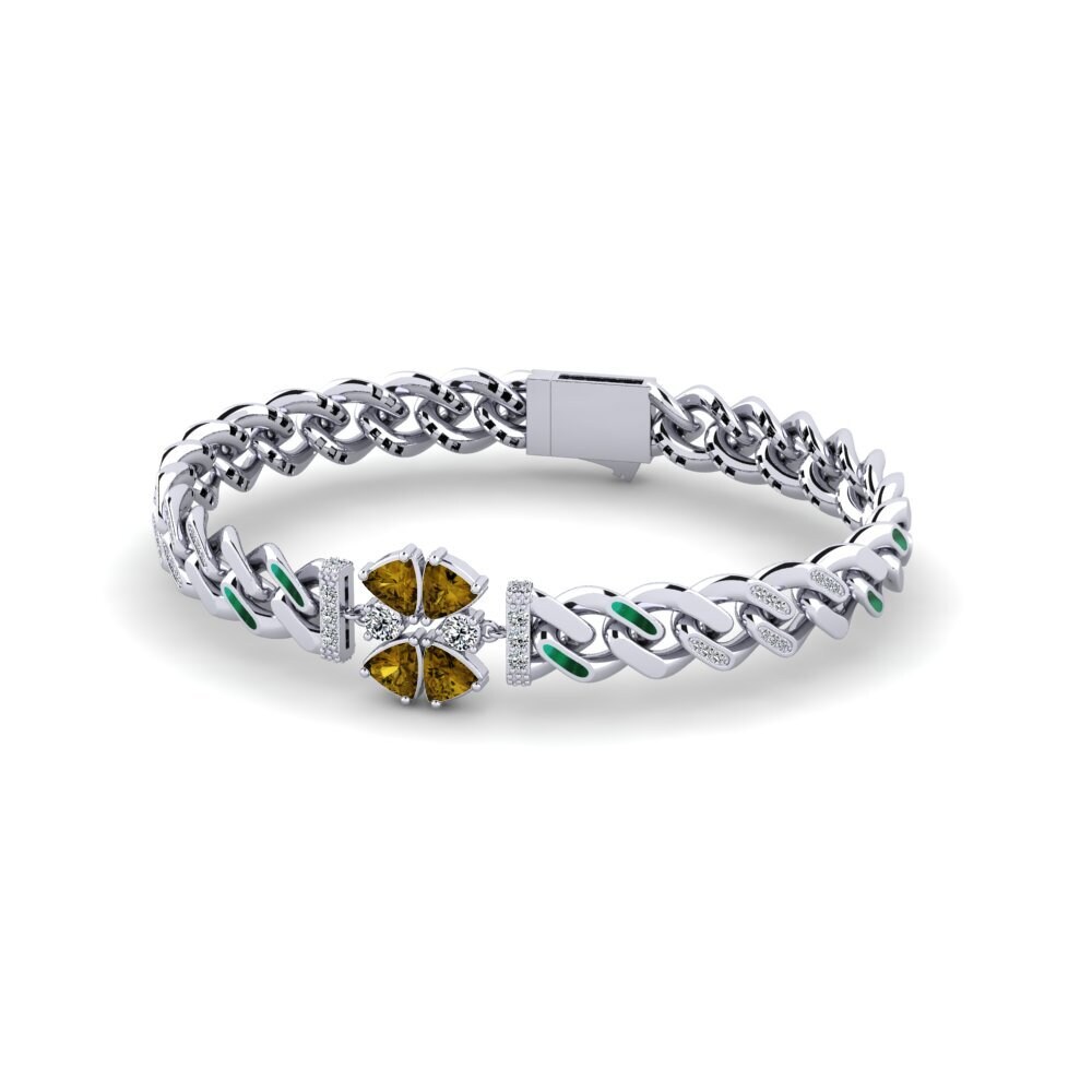 Brown Zircon Women's Bracelet Outlying