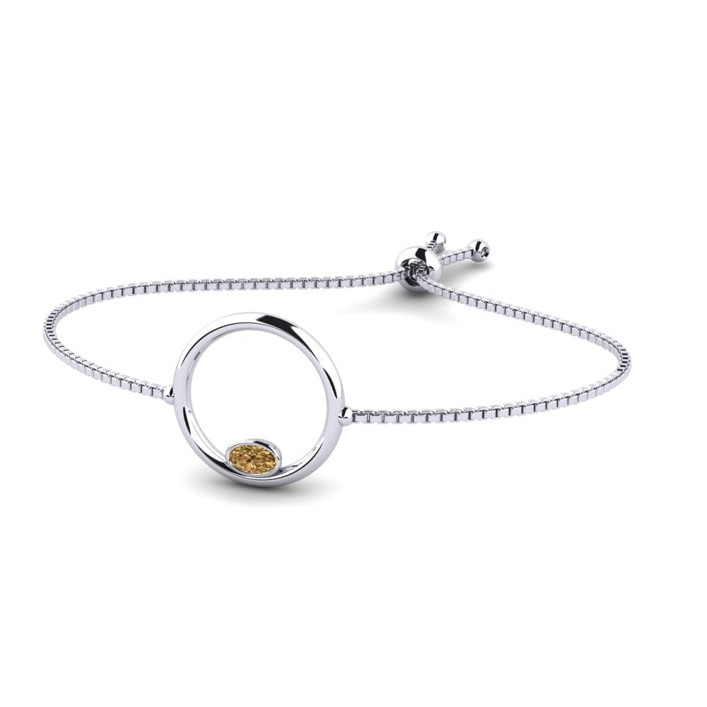 Ovalado Diamante marrón Pulsera Ovamubre