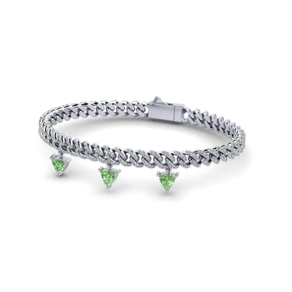 Trillón Diamante verde Pulsera Overally