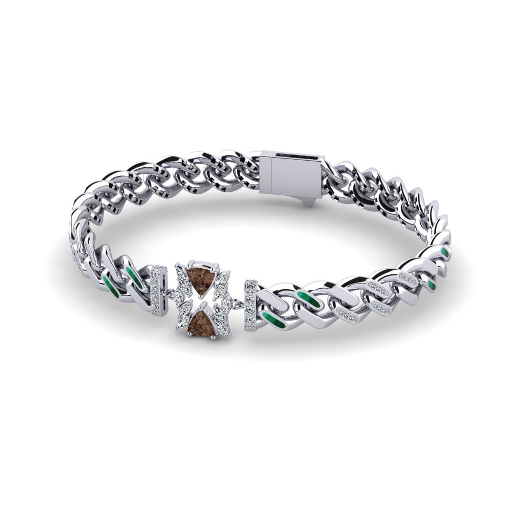 Trillion Smoky Quartz Women's Bracelet Ovideand