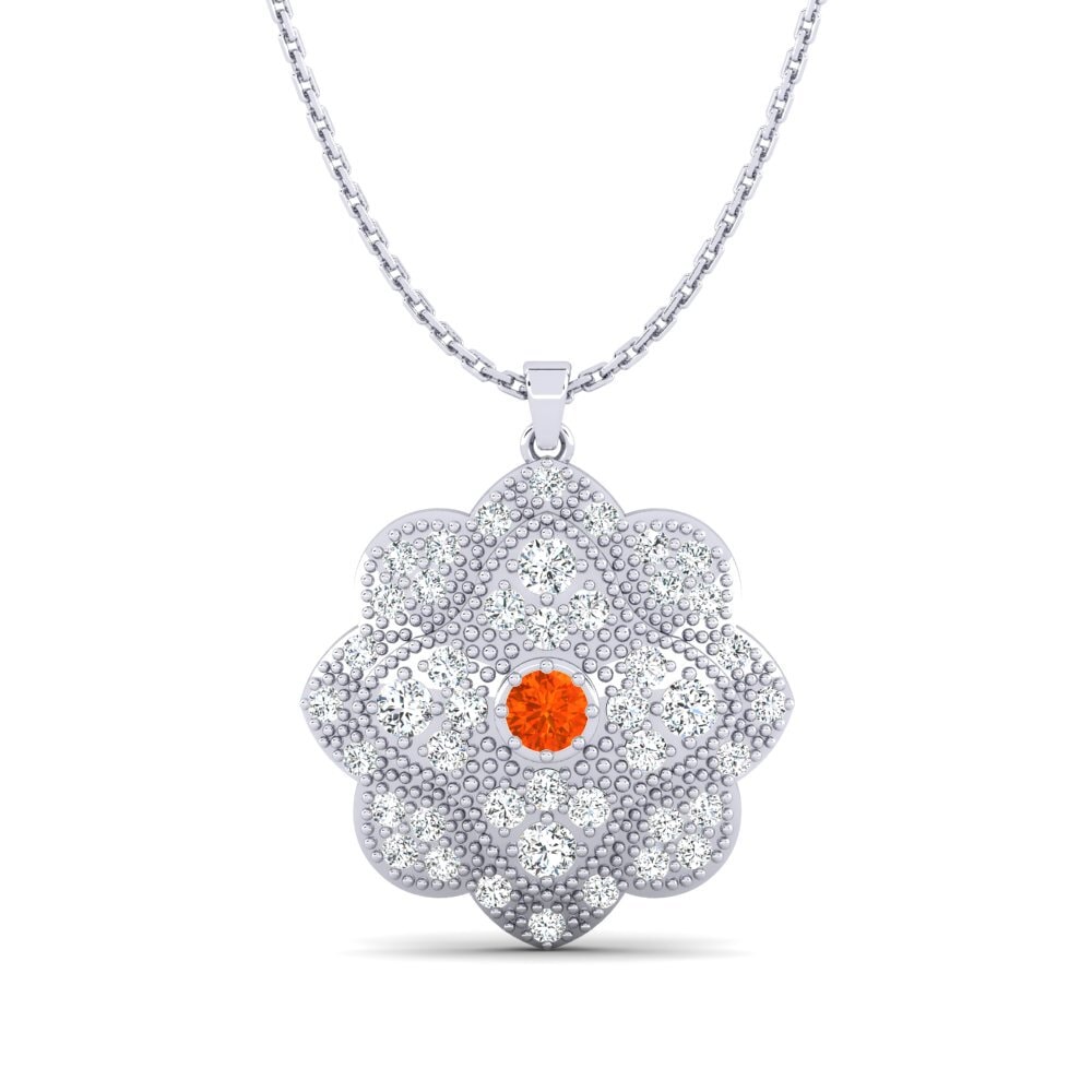 Fire Opal Women's Pendant Owmuns