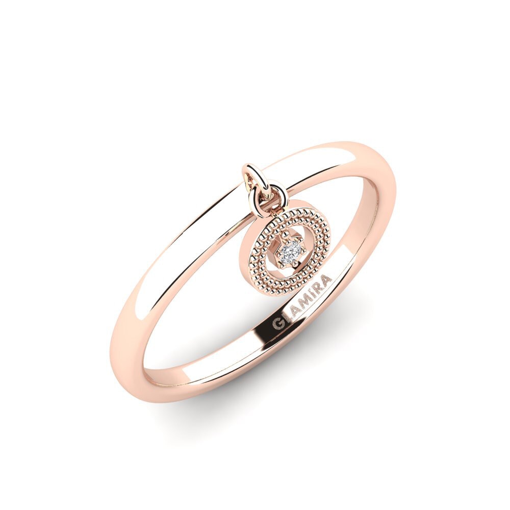 14ct Rose Gold Lab Grown Diamond Ring Oxialco