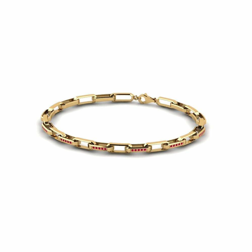 Link Men's Bracelets Conni 585 Yellow Gold Ruby