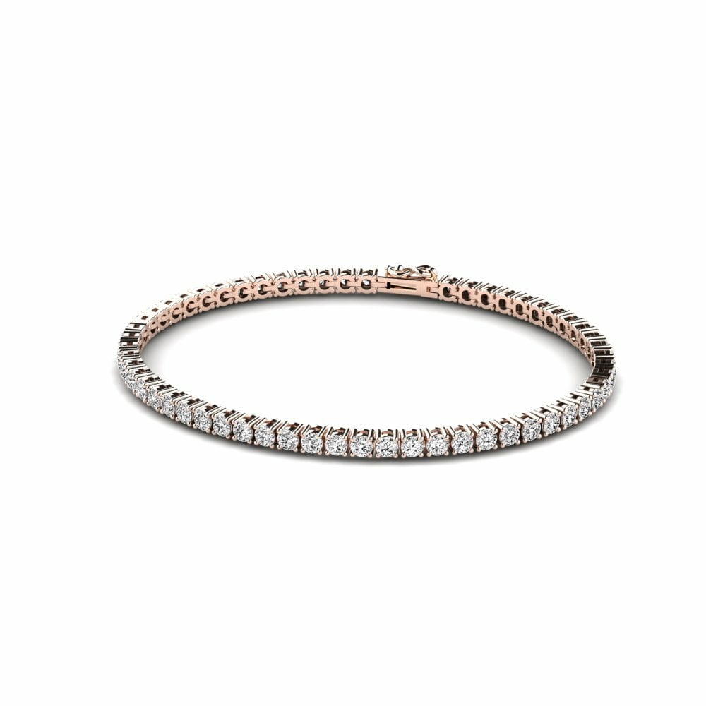 9K Rose Gold Moissanite Men's Bracelet Seina
