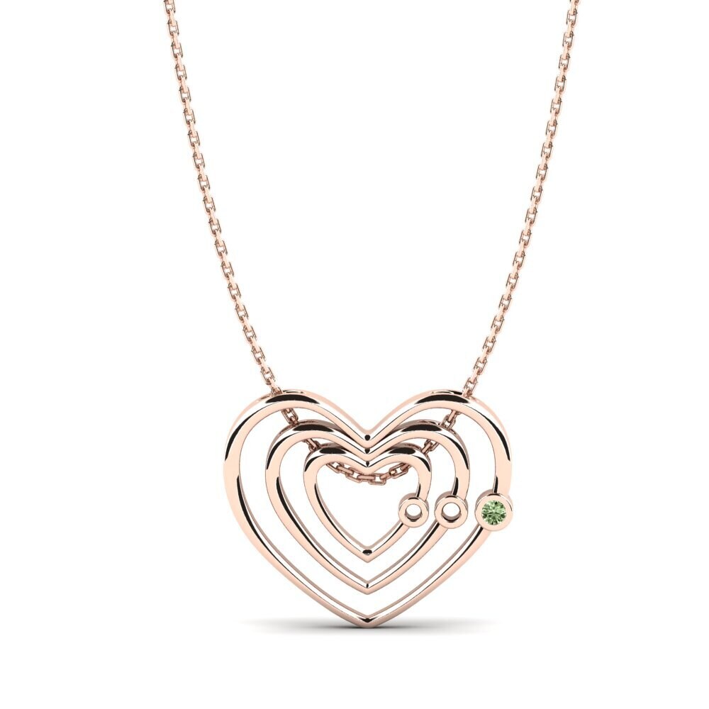 Diamant Vert Pendentif pour femme Yoana