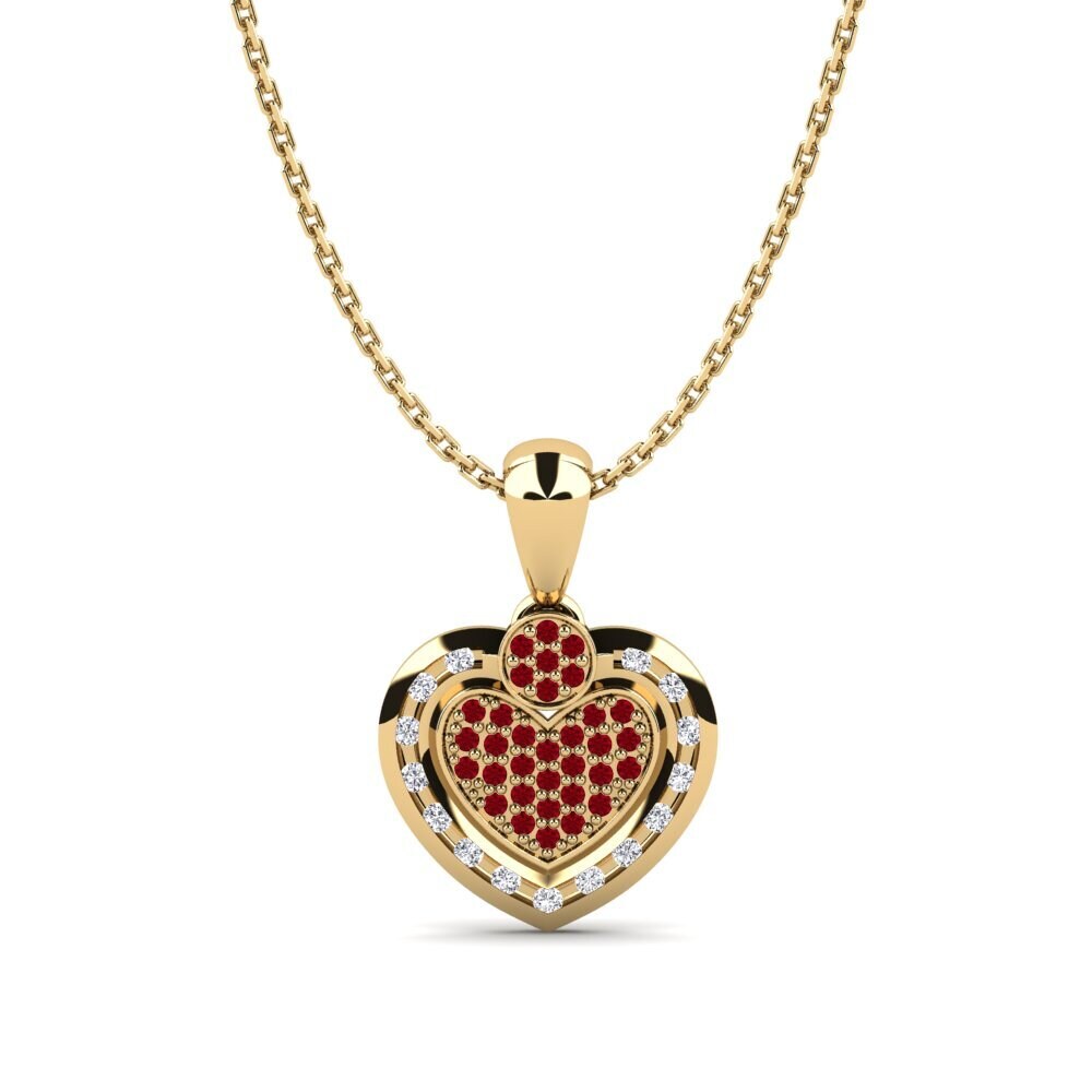 Red Zirconia Women's Pendant Puget