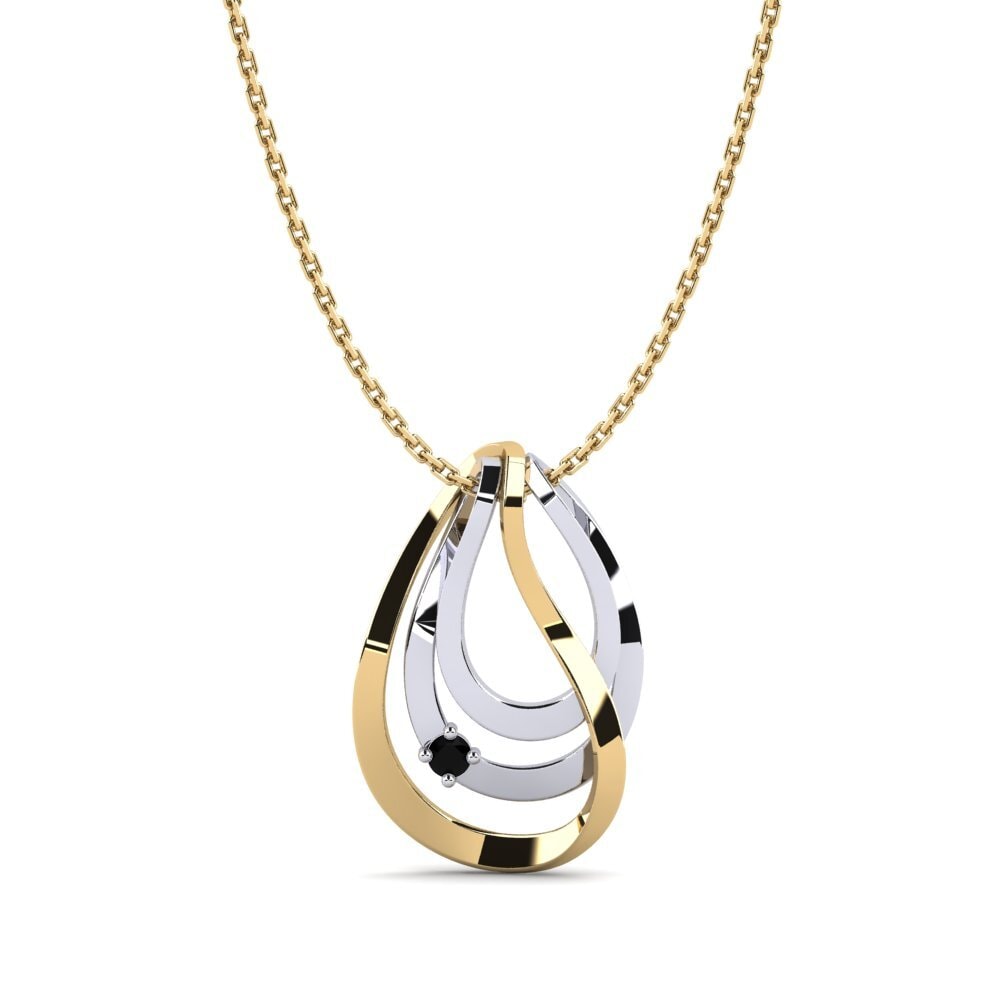 Zafiro negro Colgante de Mujer Paulin