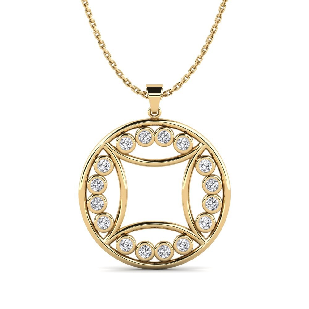 Buy Women's Pendant Pacage - Diamond 18ct Yellow Gold 0.48 Carat ...