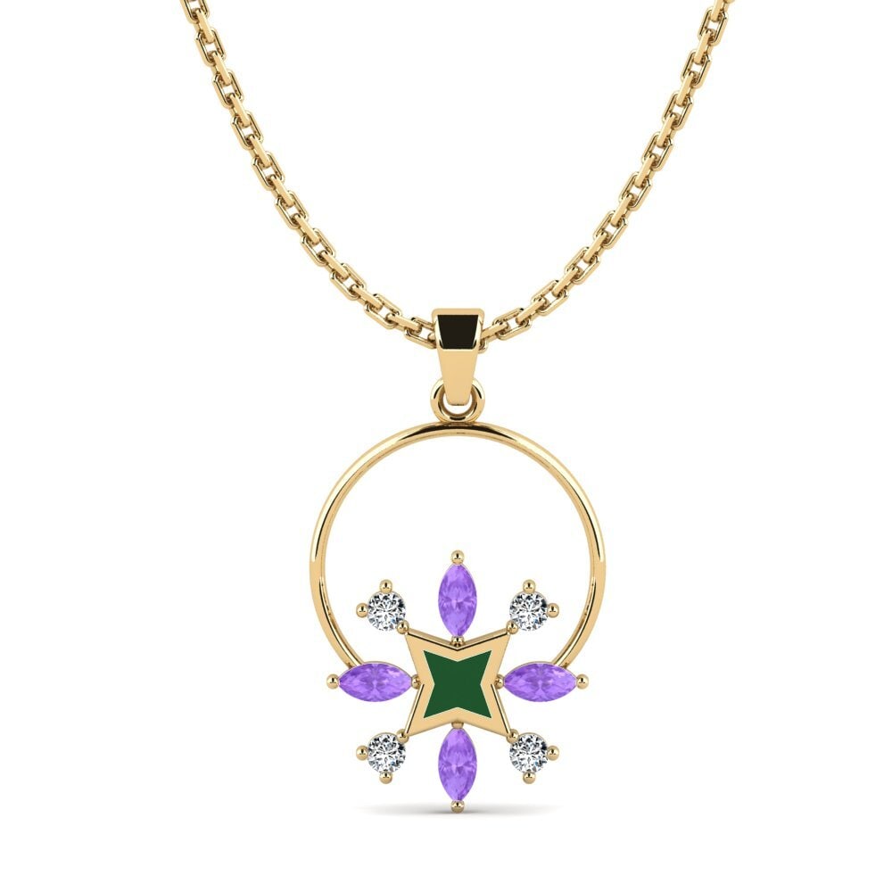 Amethyst Women's Pendant Paced