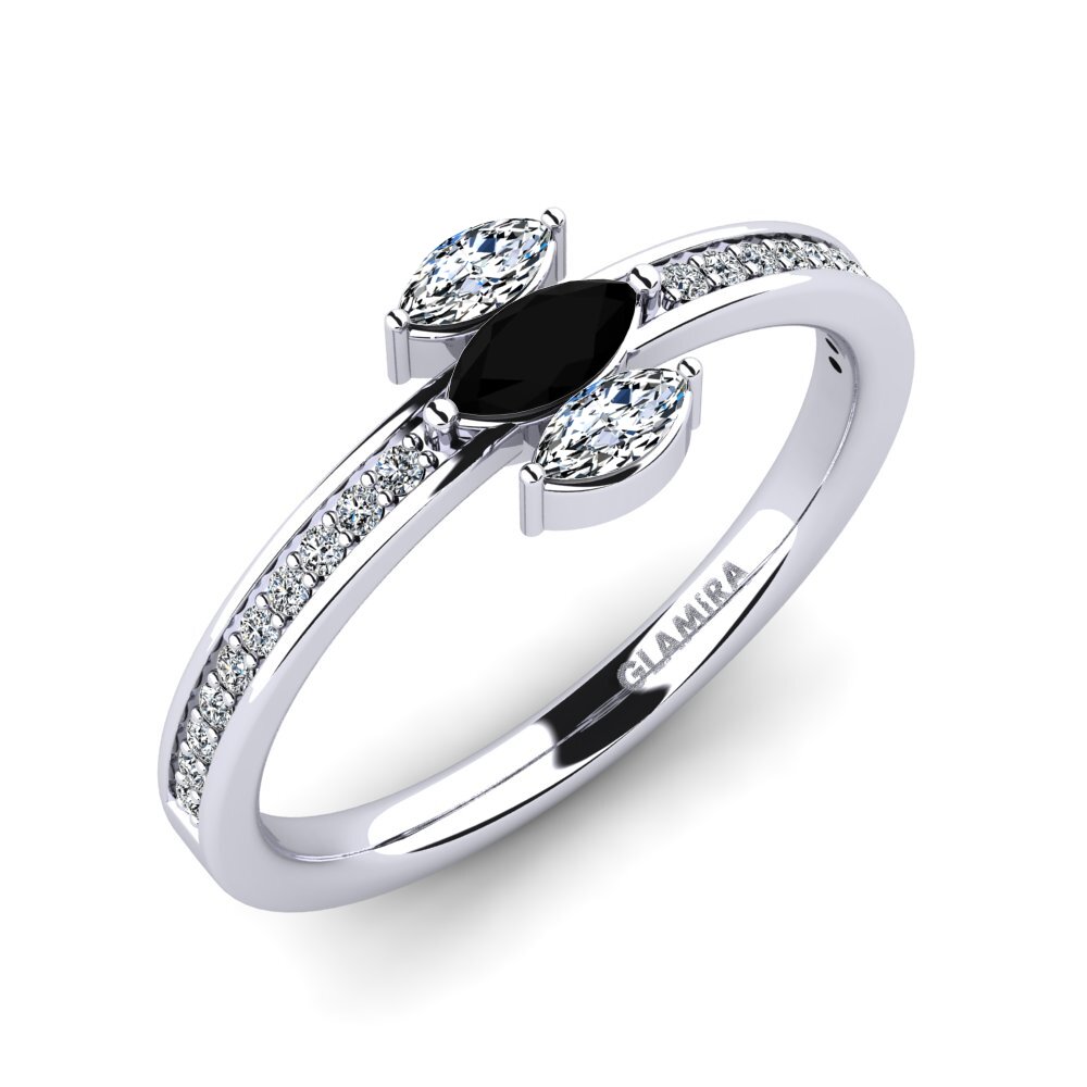 Black Onyx Engagement Ring Pachisi
