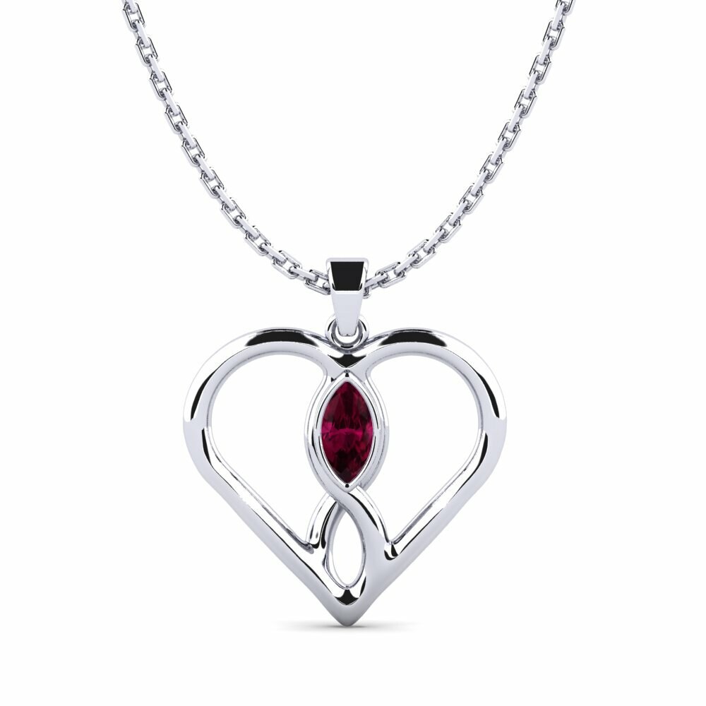 Rhodoliet Granaat Dames Hanger Pacifier