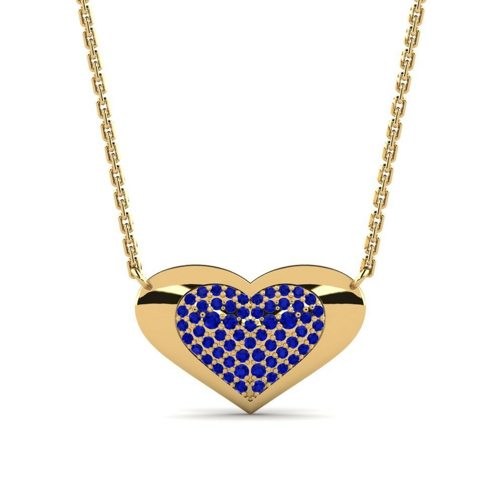 Saphir Collier pour femme Pahviks
